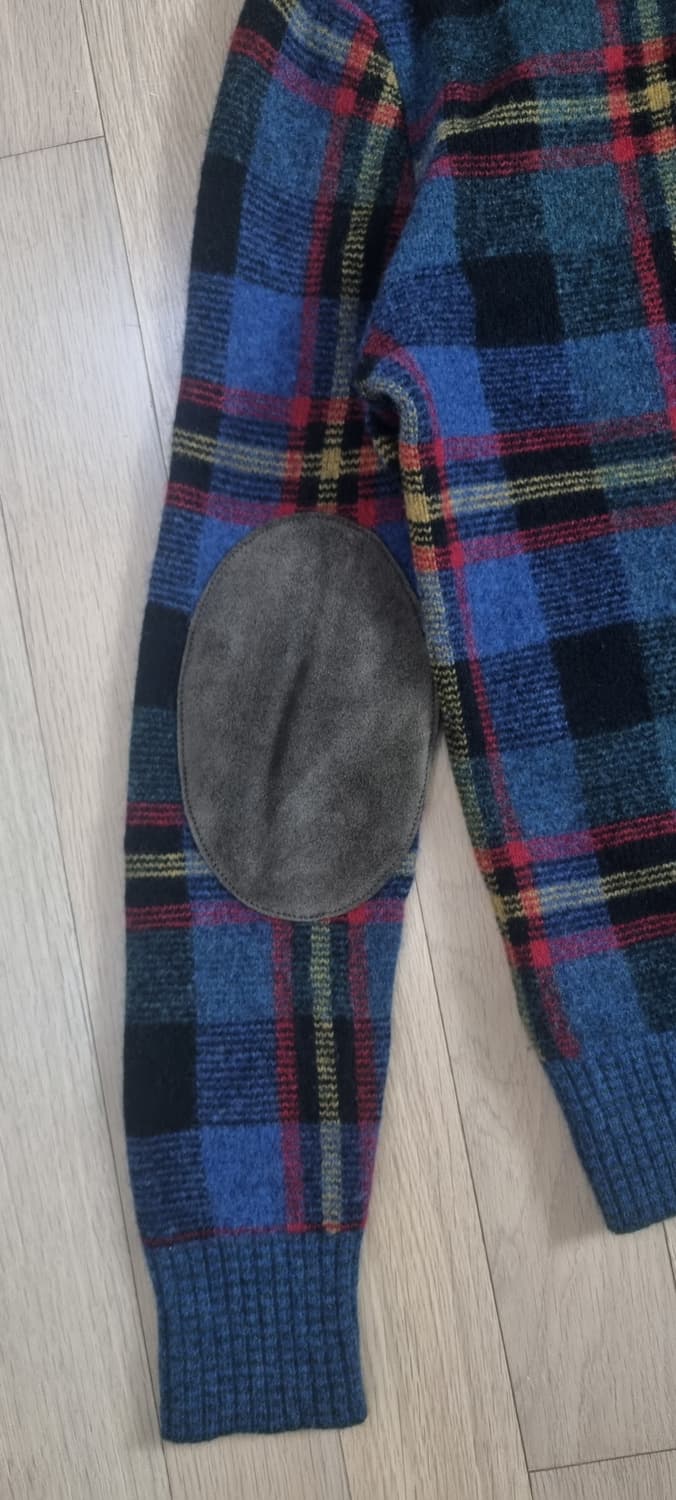 폴로랄프로렌 숄카라 ,가죽패치 양모100 니트 M _ 여성,실측확인 상품이미지7