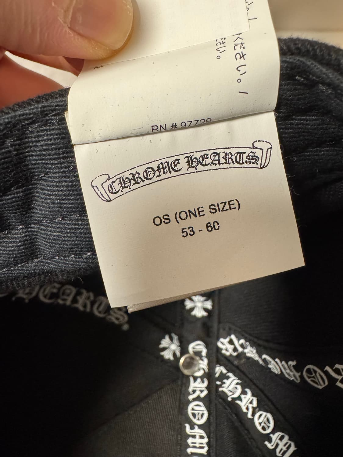 크롬하츠 홀스슈 데님 베이스볼햇 블랙 상품이미지10