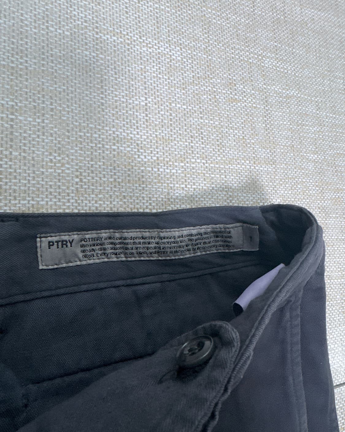 포터리 가먼트 다잉 오피서 치노 팬츠 차콜 1 상품이미지2