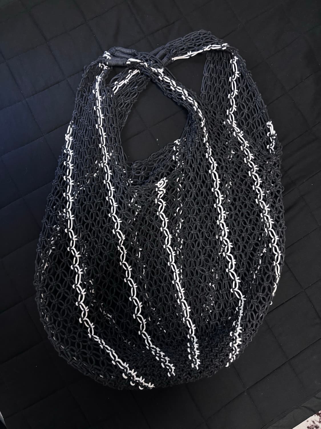 COS 코스 크로셰 쇼퍼백 숄더백 블랙 상품이미지2