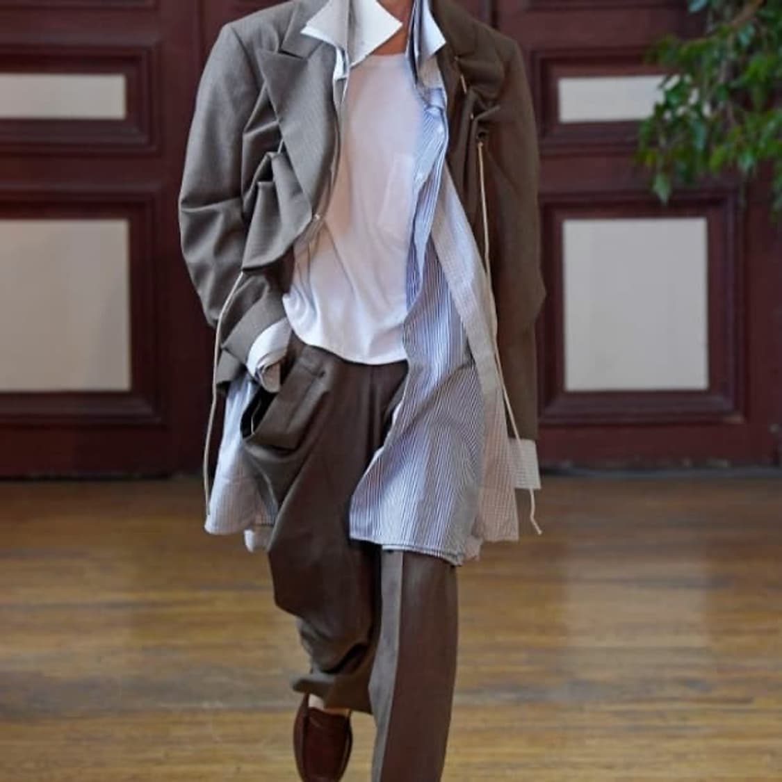 헤드메이너 사이드 드레이프 팬츠 상품이미지1