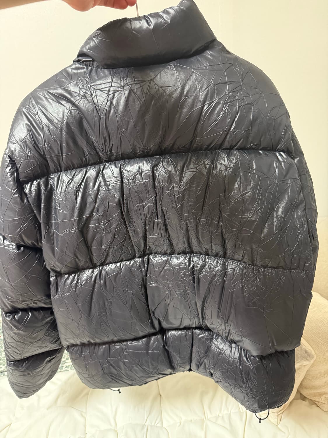 스투시 stussy 링클 나일론 푸퍼 패딩 블랙 L 상품이미지2