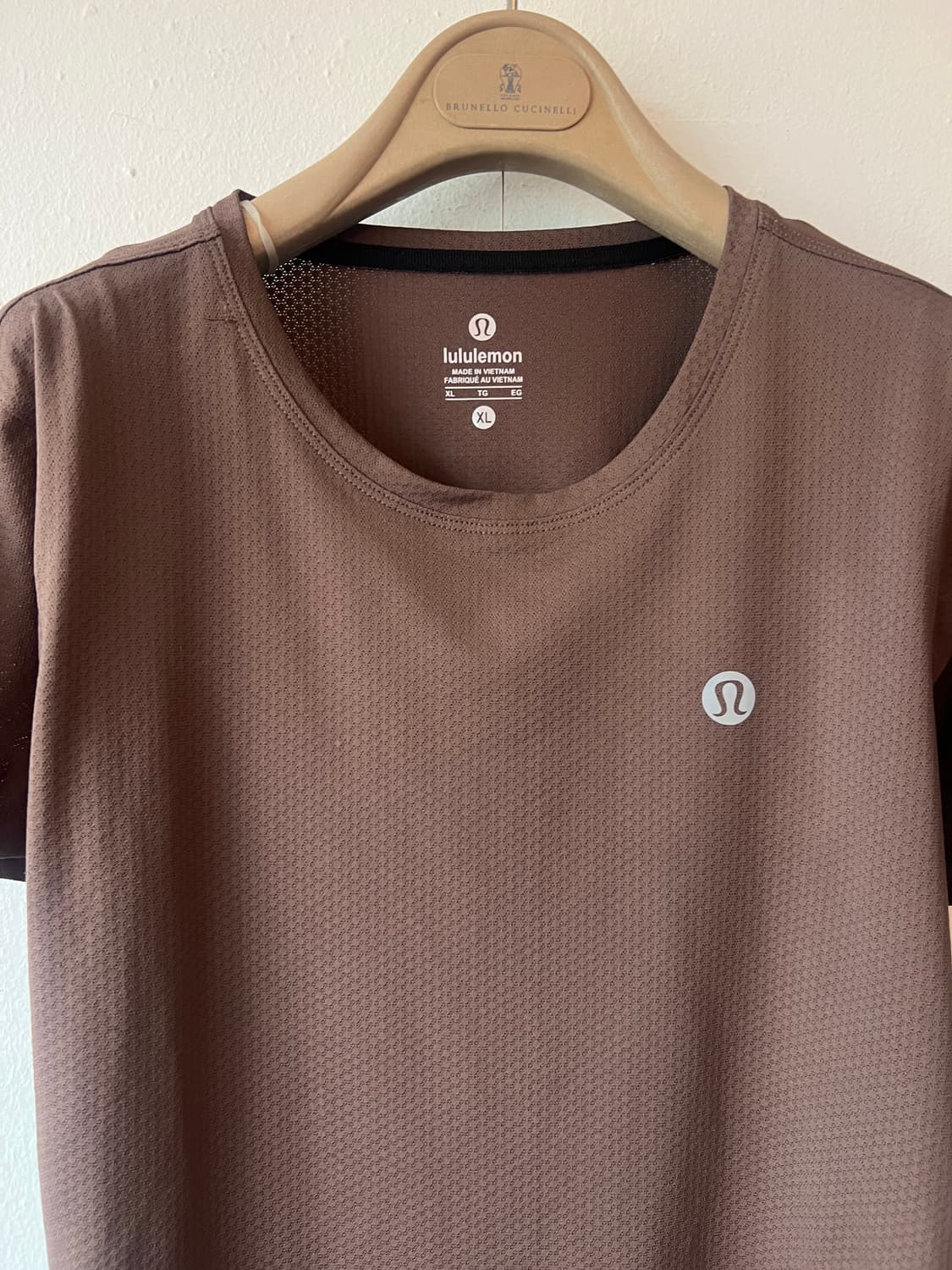 룰루레몬 여성 브라운 기능성반팔티셔츠 러닝반팔티셔츠 상품이미지1
