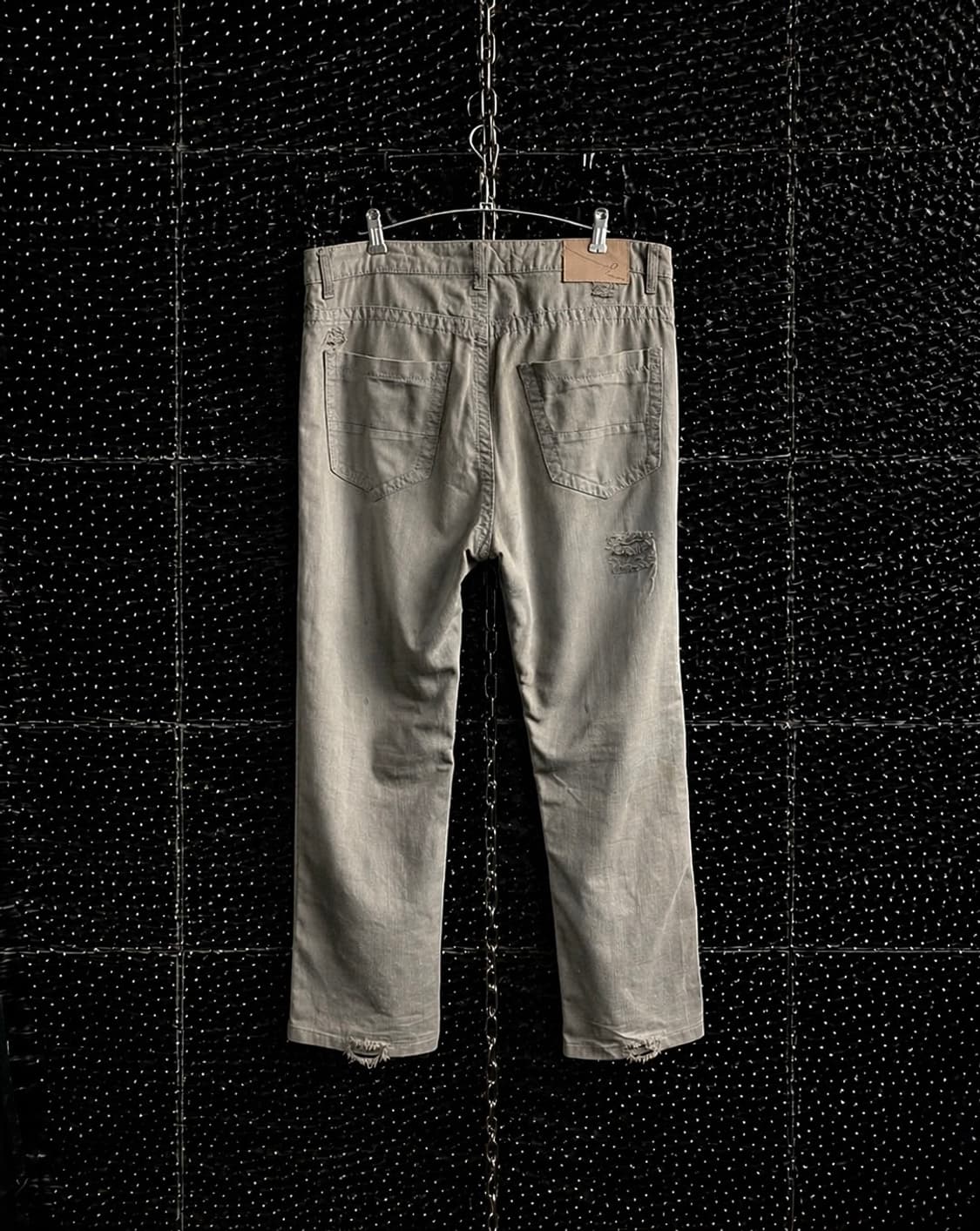 L.A.P 그레이 데미지 데님팬츠 상품이미지2