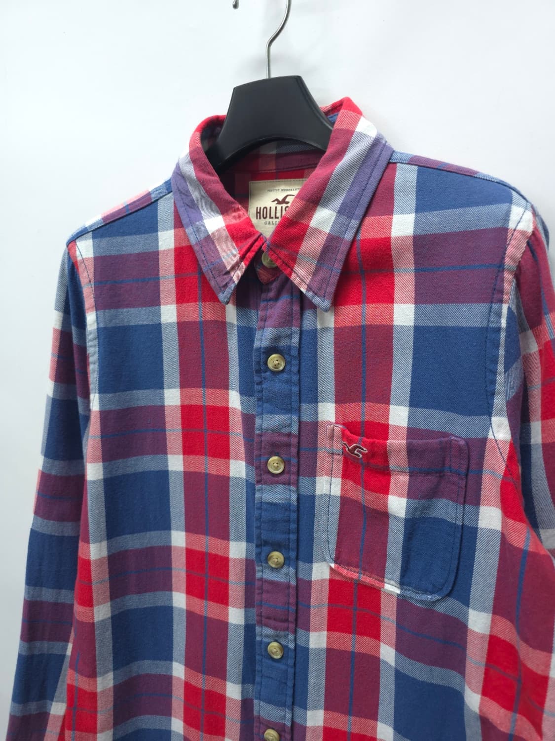 홀리스터 시그니처 로고 체크 플란넬 셔츠 (95) 상품이미지2