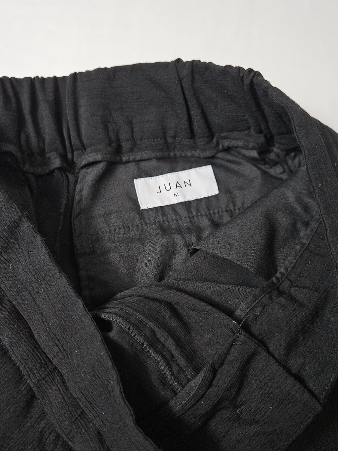 주앙옴므 클리크 실크 슬랙스 팬츠 블랙 M 상품이미지3