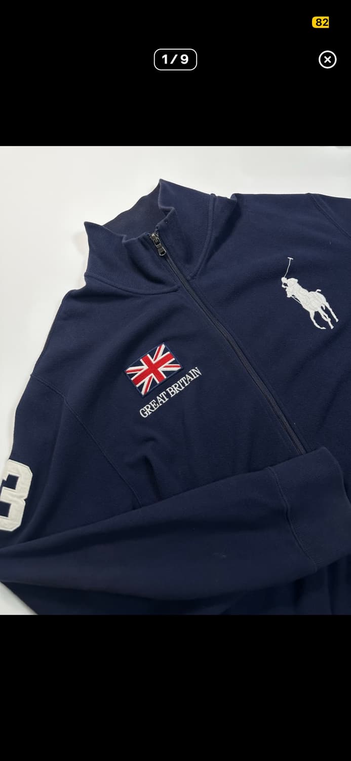 폴로 빅포니 영국 네이비 집업 상품이미지1