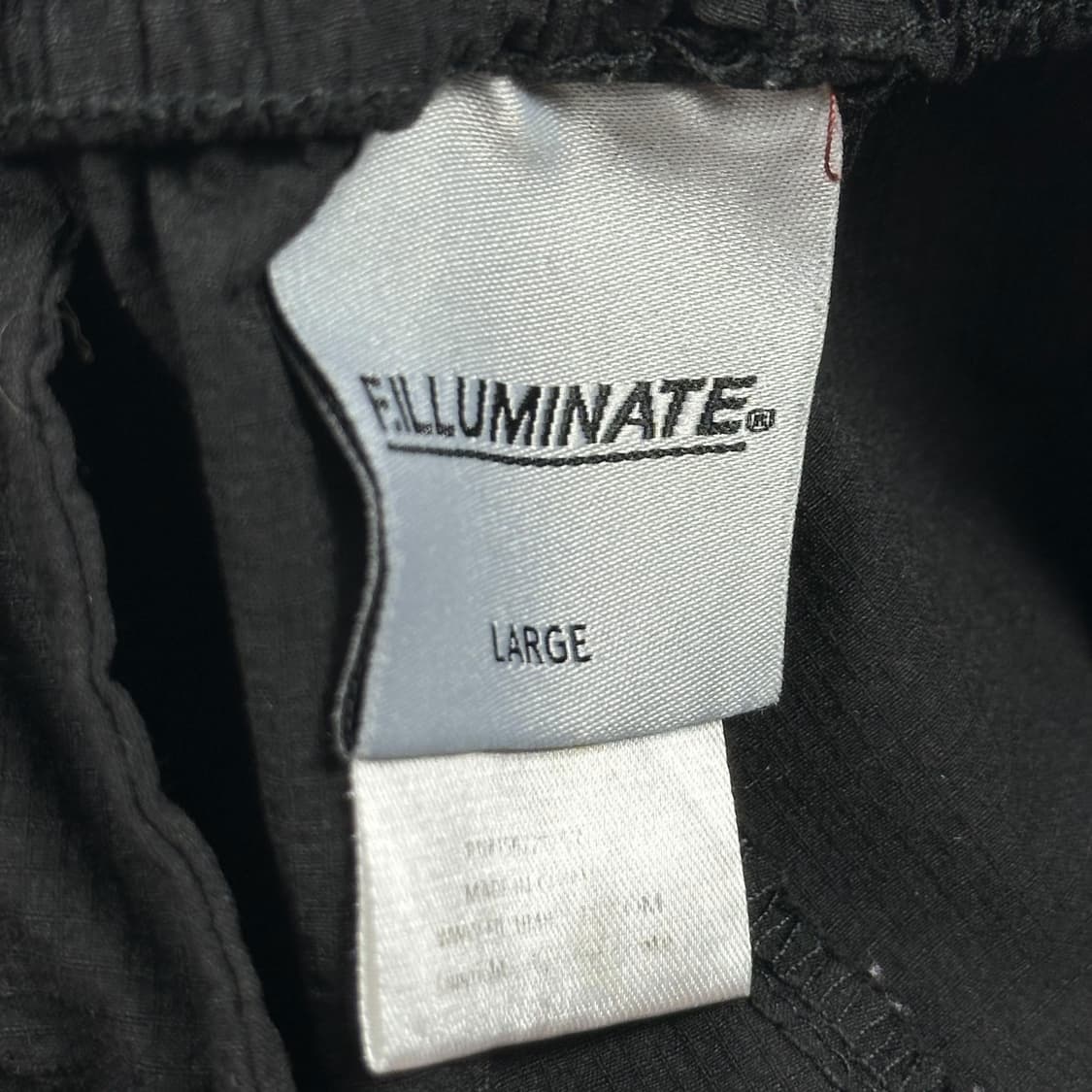 필루미네이트 블랙 와이드 우븐팬츠 (L) 상품이미지5