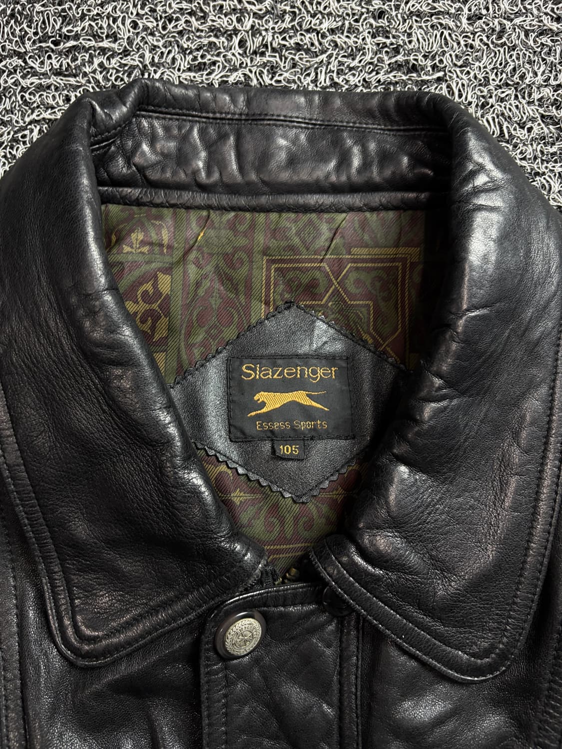00s 아카이브 빈티지 램스킨 레더 봄버 자켓 1579 상품이미지3