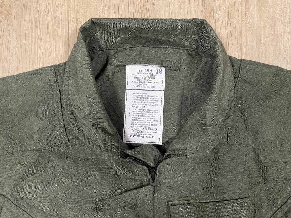 105~110) 미군 미공군 숄카라 점프수트(데드스탁) 상품이미지3