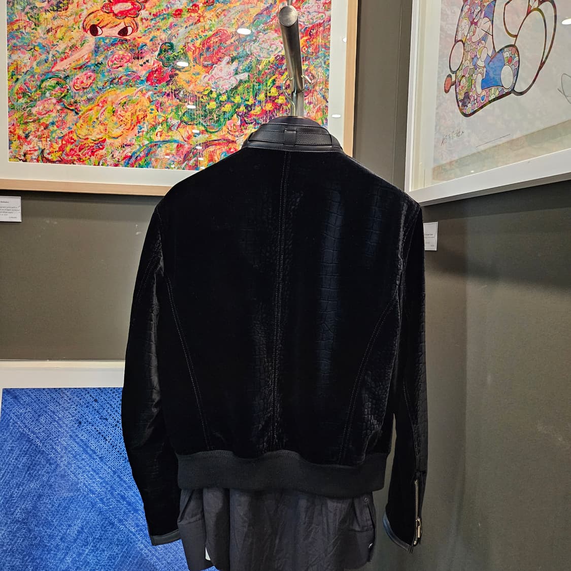 톰포드 크록 벨벳 신상 레더 트림 셸 트러커자켓 상품이미지3