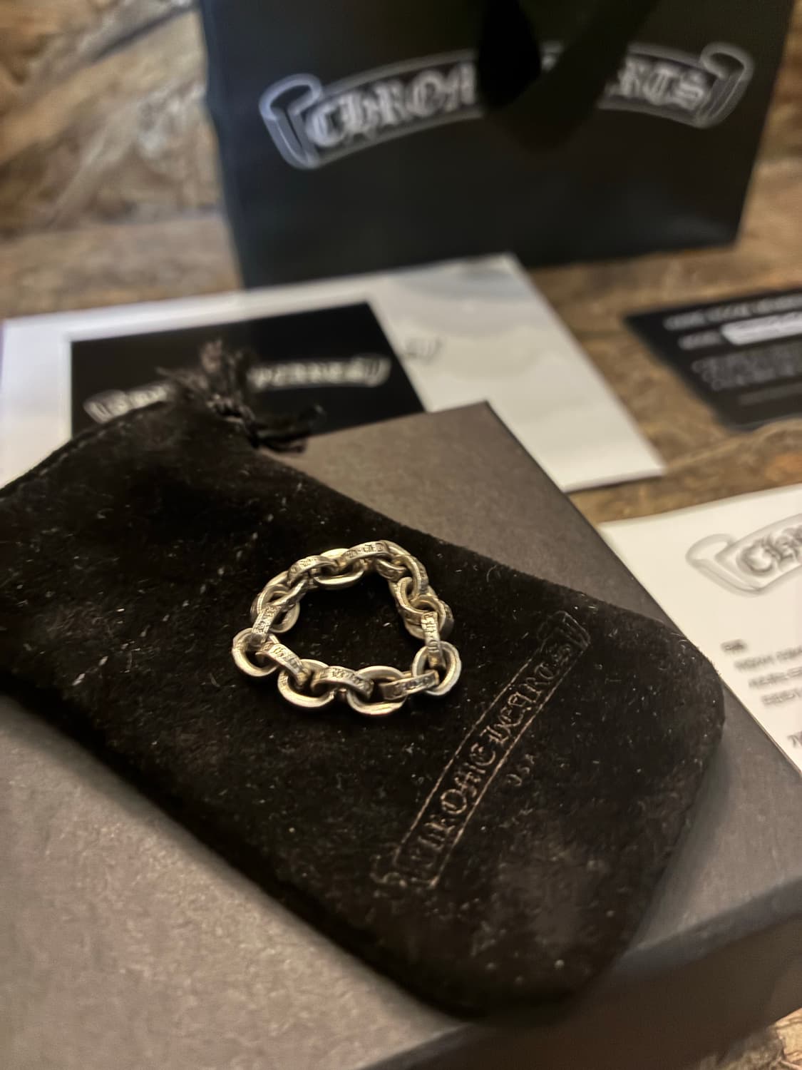 Chrome Hearts 크롬하츠 페이퍼 체인링(한스룸 구성품) 상품이미지4