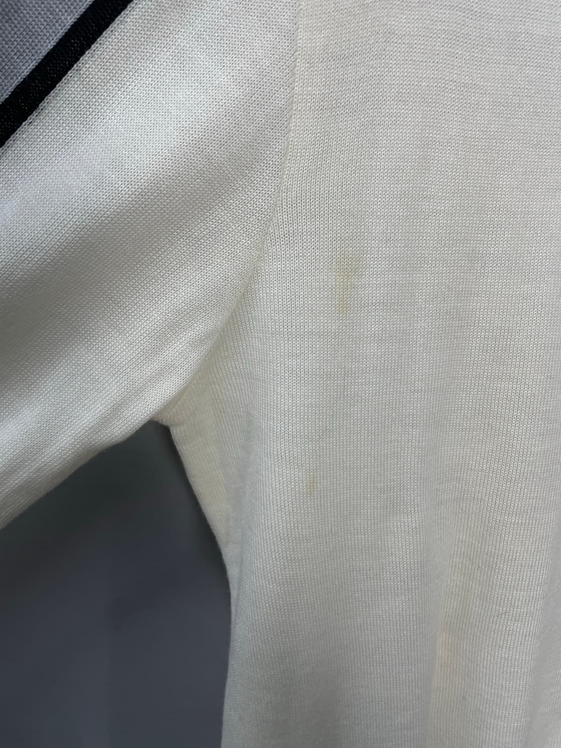 후부 90s 배색 아이보리 니트집업 H944 상품이미지9