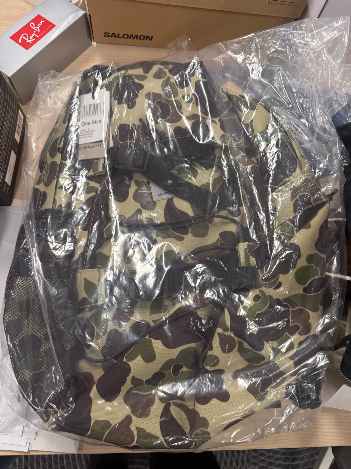 칼하트 WIP 킥플립 백팩 카모 새제품 상품이미지2