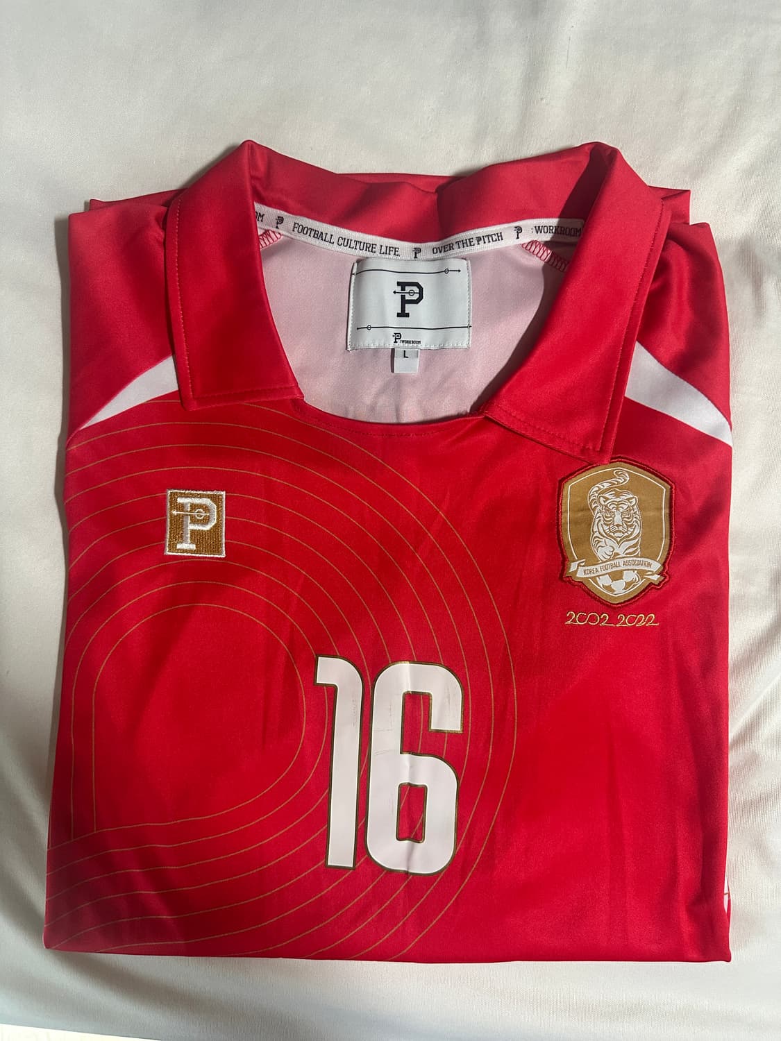 [L] 오버더피치 2002월드컵 20주년 기념 유니폼 No.16 황의조 상품이미지6