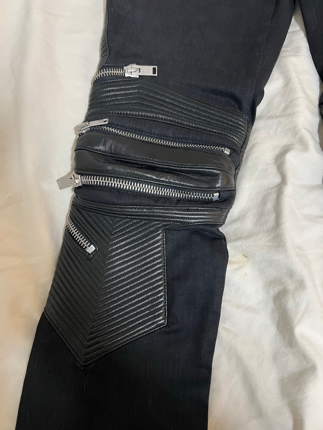 [30] 생로랑 레더패널 진 상품이미지3