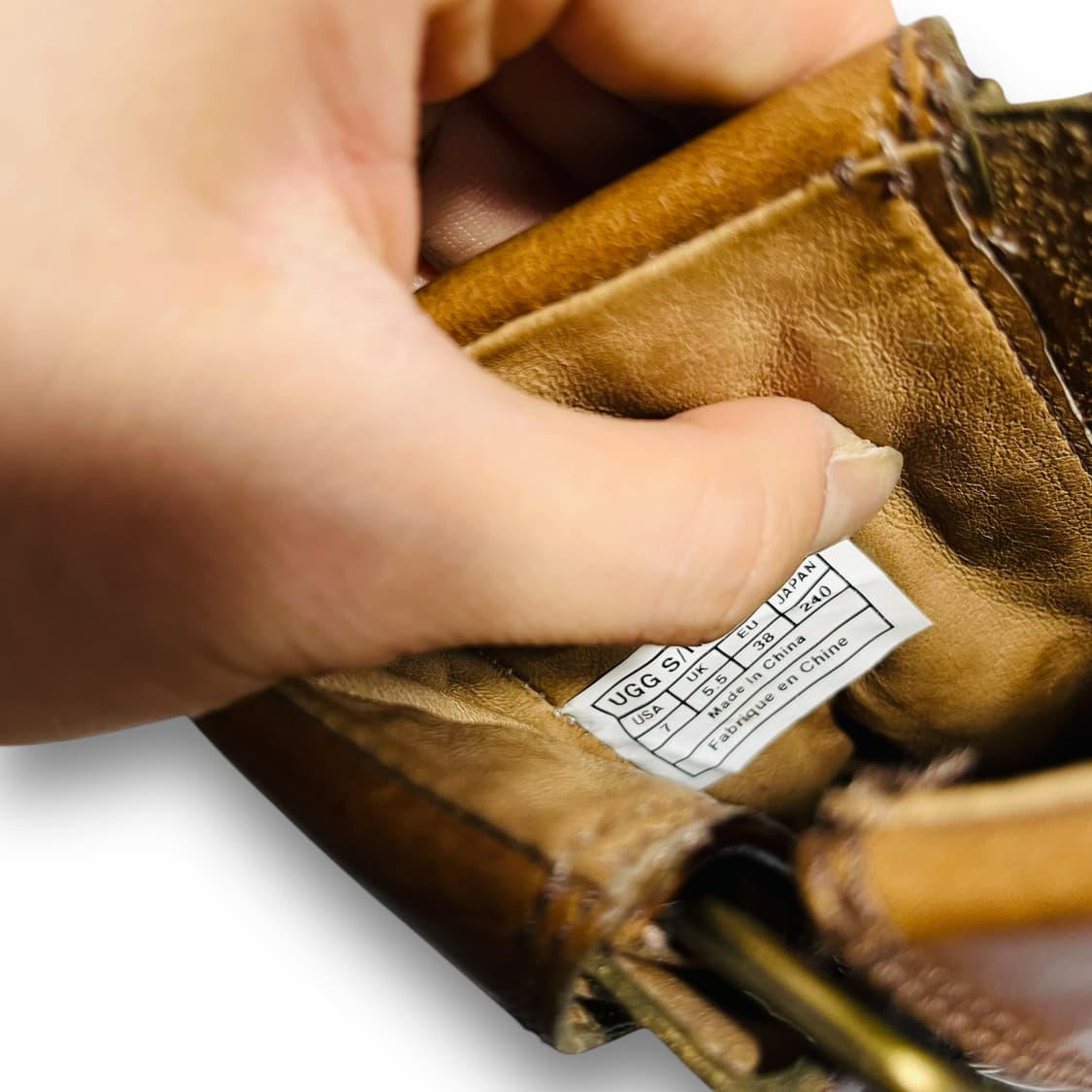 UGG Conor Brown Leather Mid Boots 상품이미지9