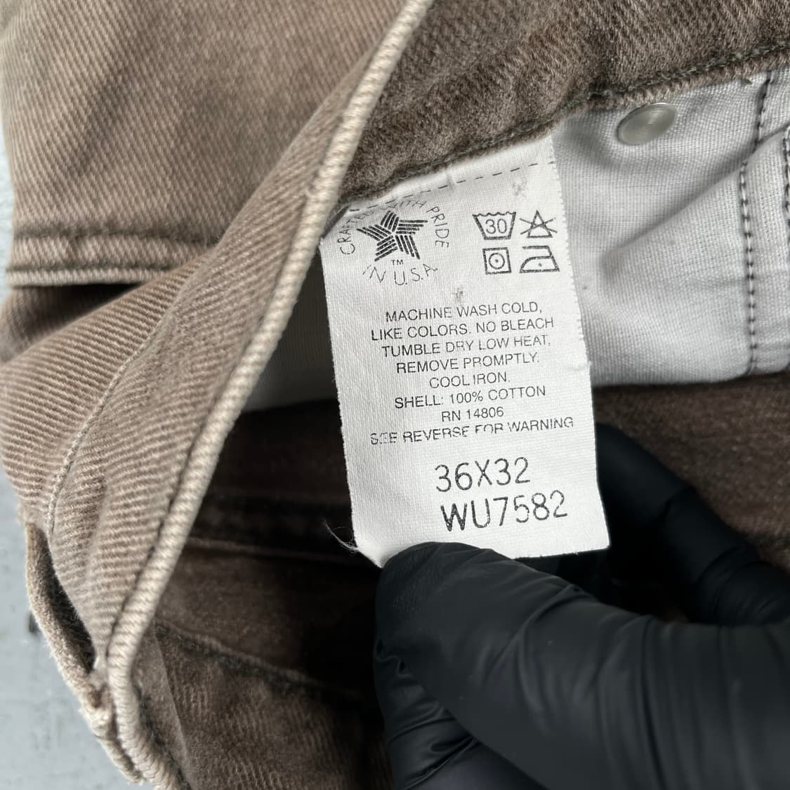 올드 칼하트 스트레이트 레그 데님 WU7582 상품이미지3