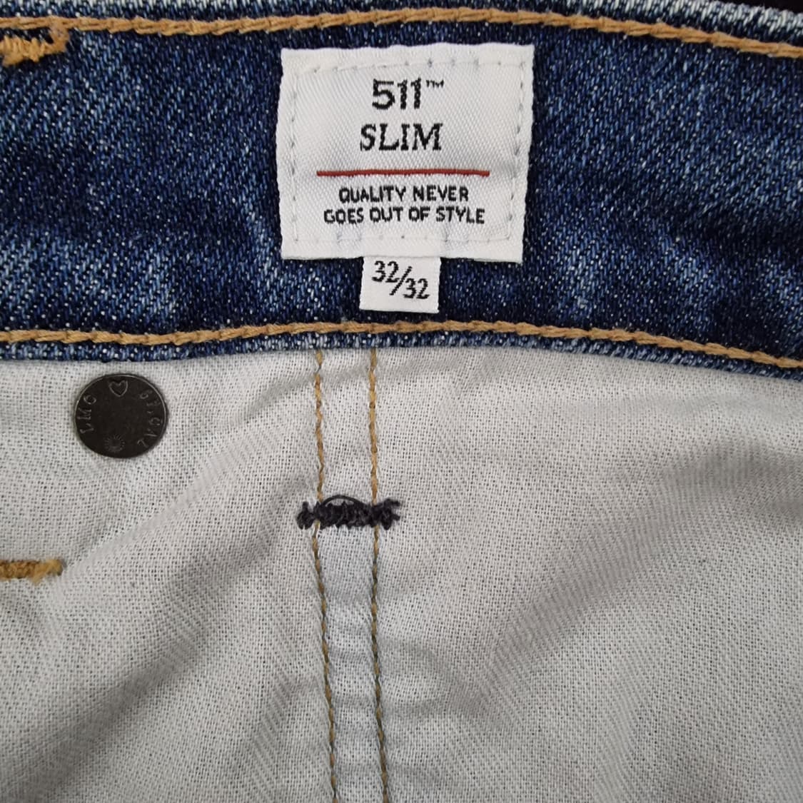 리바이스 블루탭 511 메이드 앤 크래프티드 셀비지 스판 청바지 32 상품이미지5