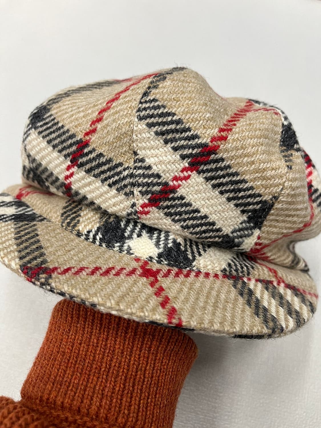 버버리 울 체크 베레모  상품이미지1