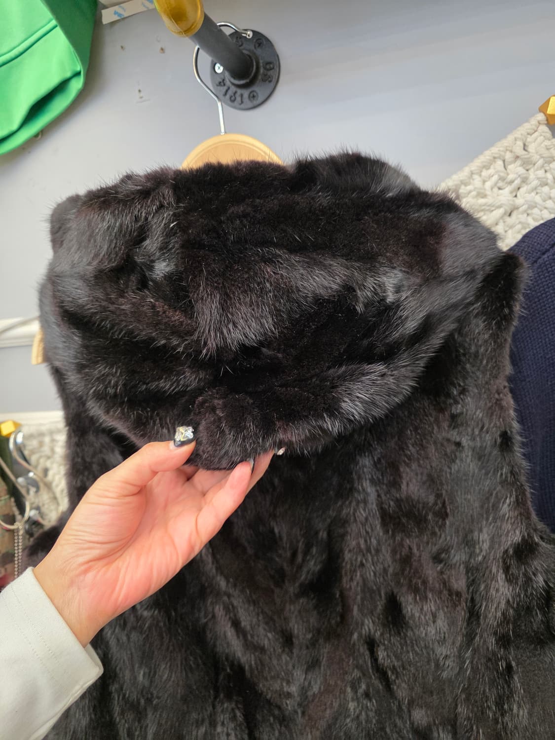 진도 끌레베 밍크 후드 베스트 조끼 91 상품이미지3