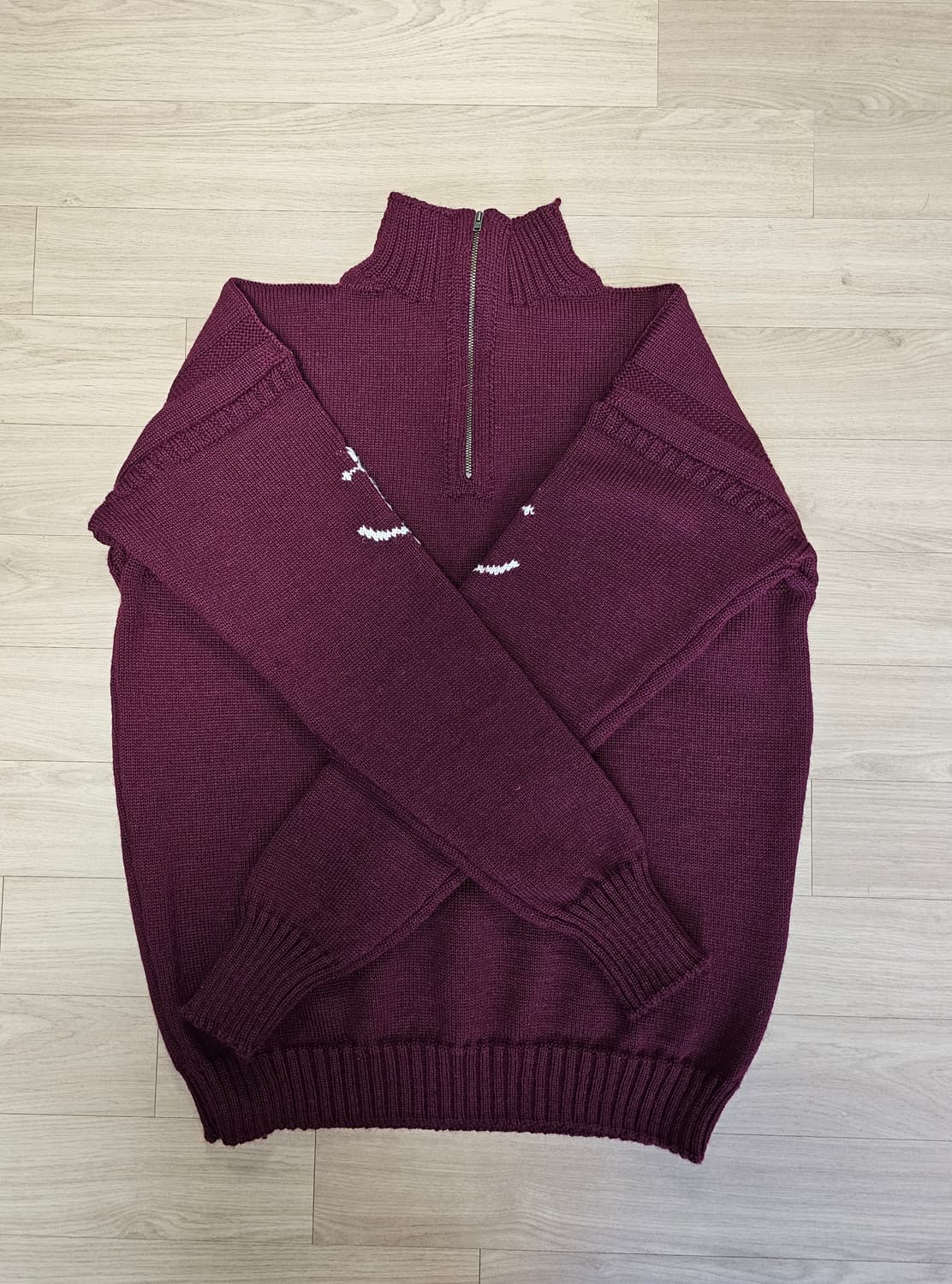 건지울른스 OAM 하프집업 버건디 46 상품이미지1