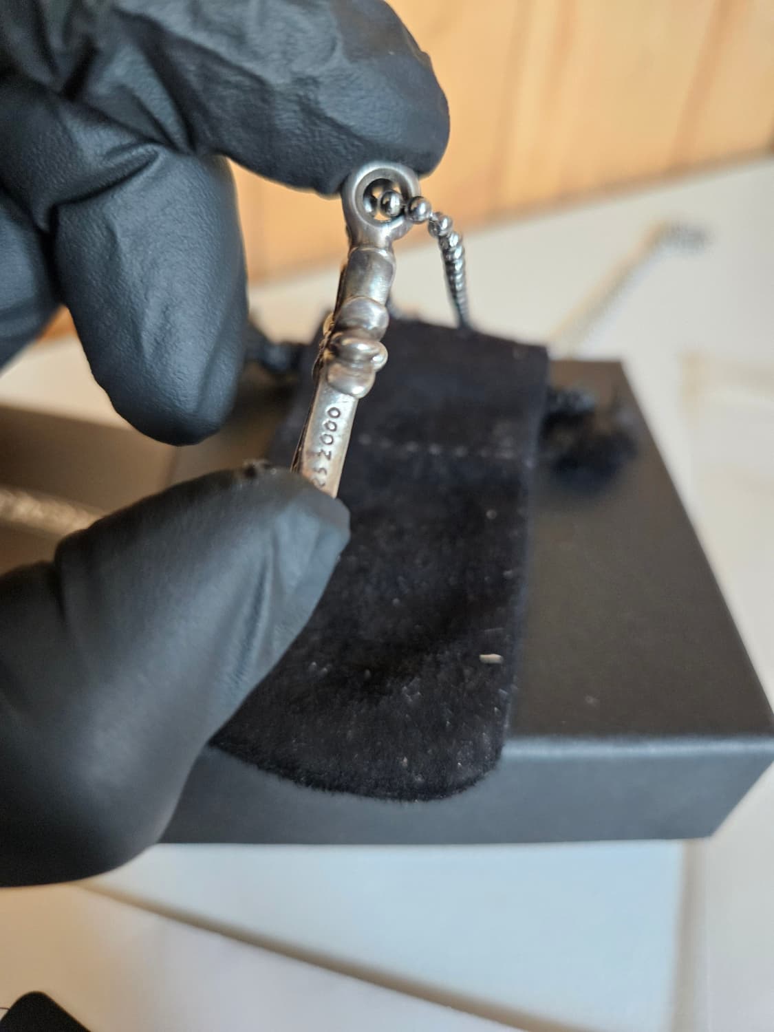 [한스룸 풀구성] 크롬하츠 풀 파베 다이아 에프터 타이니 크로스 상품이미지3