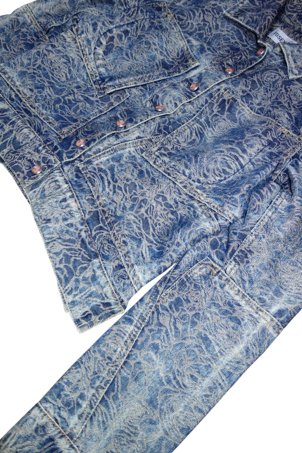 •이세이미야케 S/S2007 자카드 워븐 ‘Roses’데님 자켓 상품이미지6