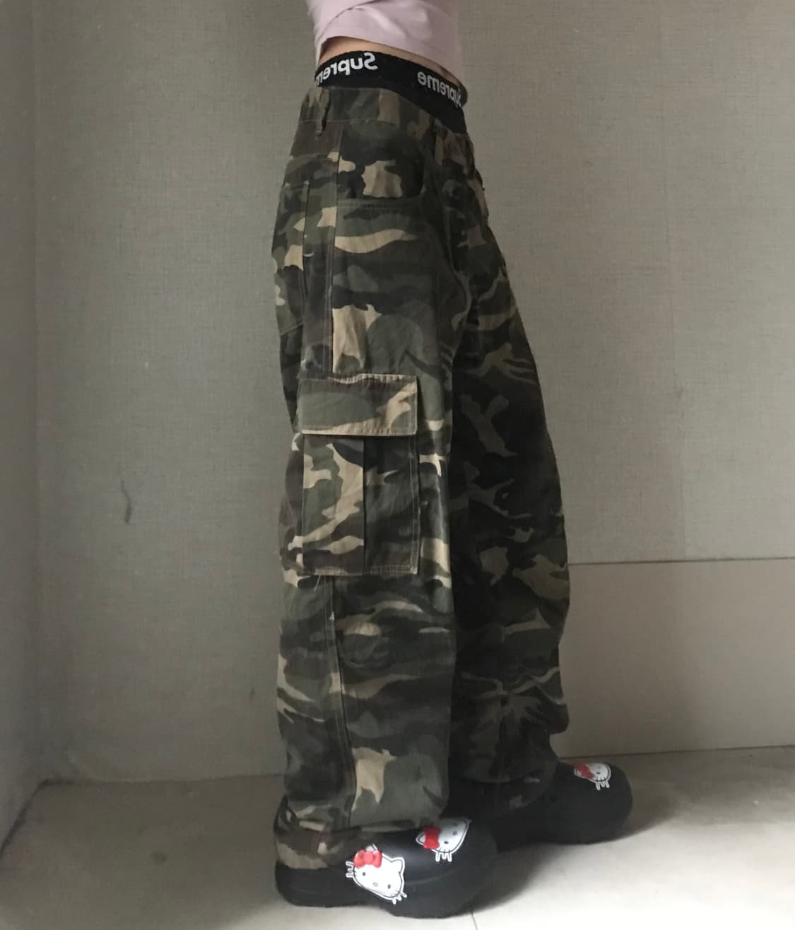 카모 와이드핏 카고팬츠 상품이미지1