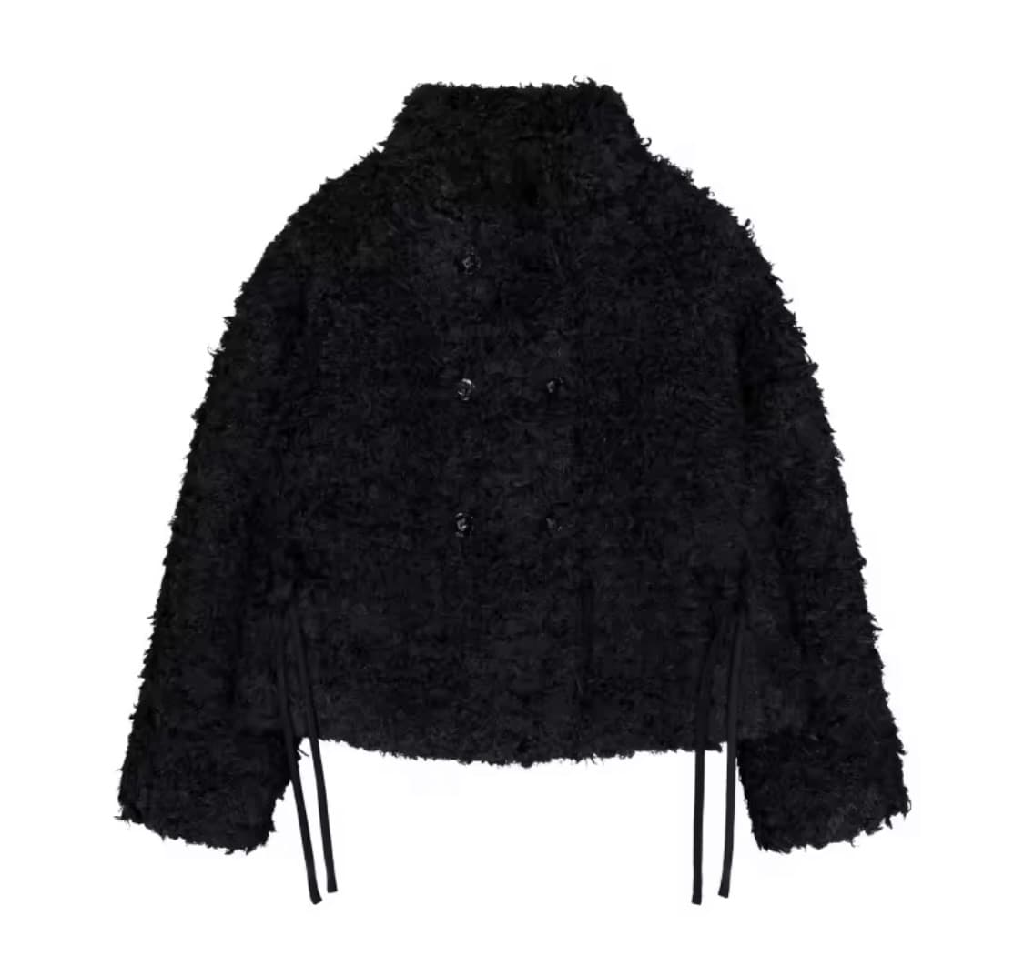 모피 코트 블랙 상품이미지4