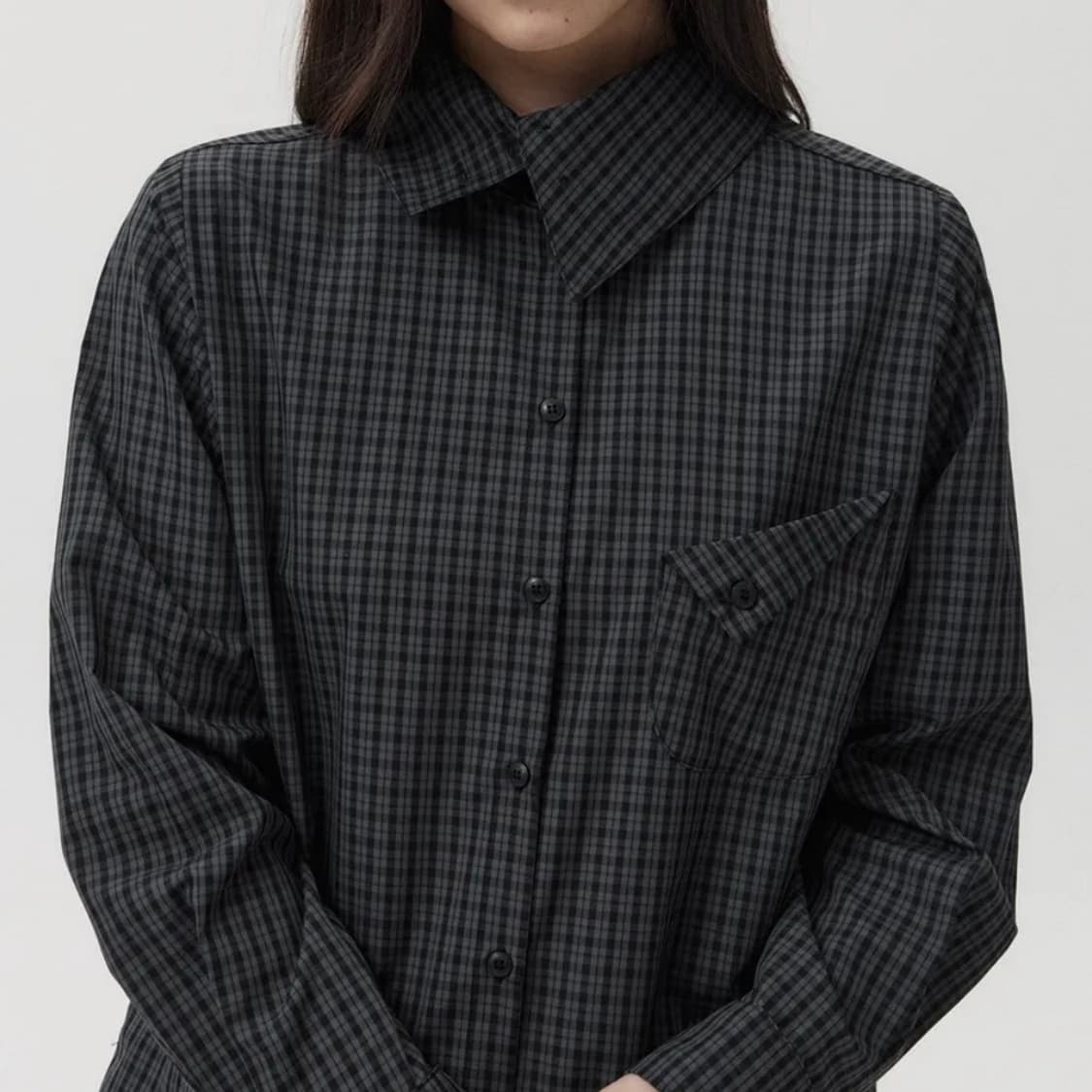 오헤시오 레이어드 카라 셔츠 LAYERED COLLAR SHIRT 상품이미지2