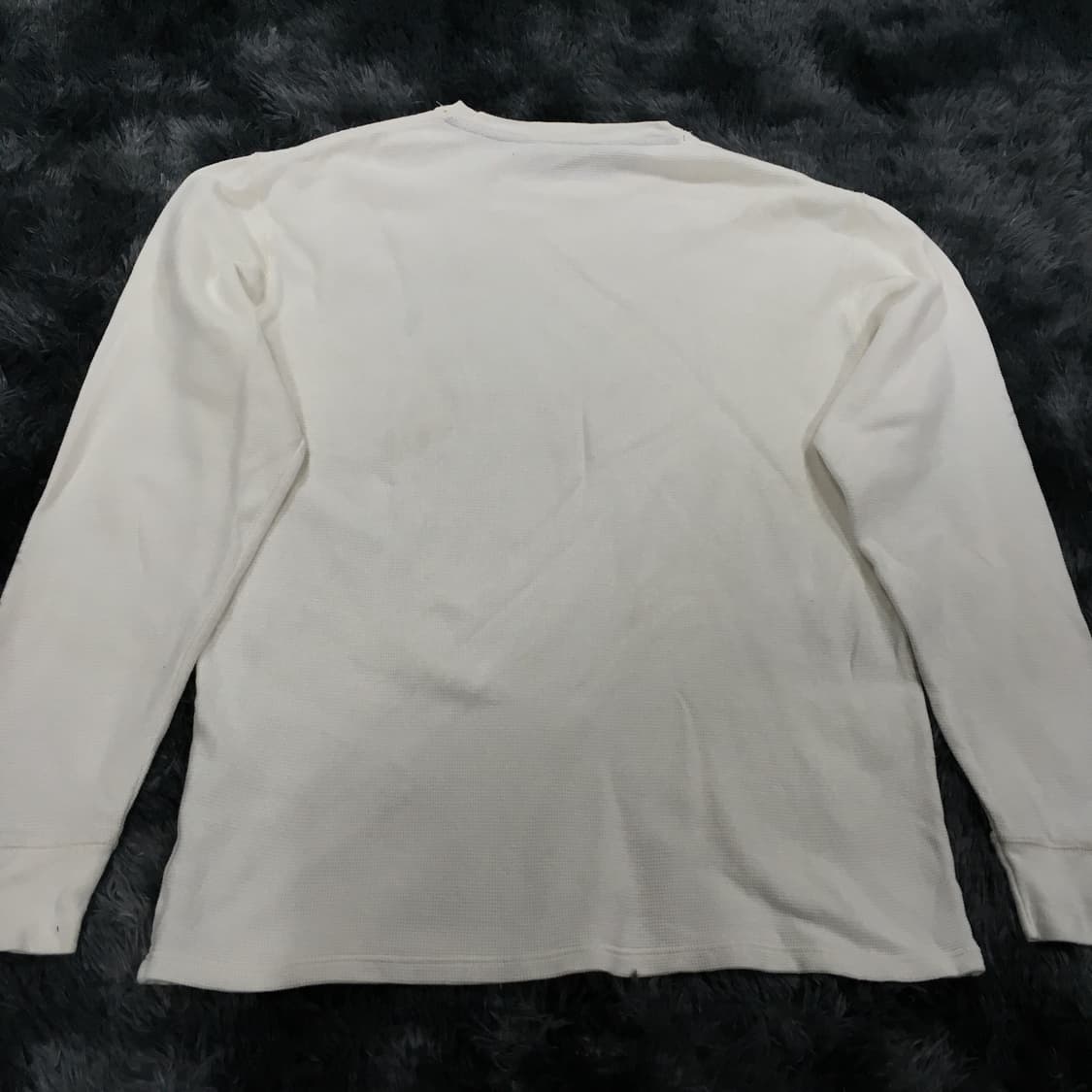 투티/0269 폴로 랄프로렌 자수로고 니트 화이트 크림 라운드 넥 상품이미지7