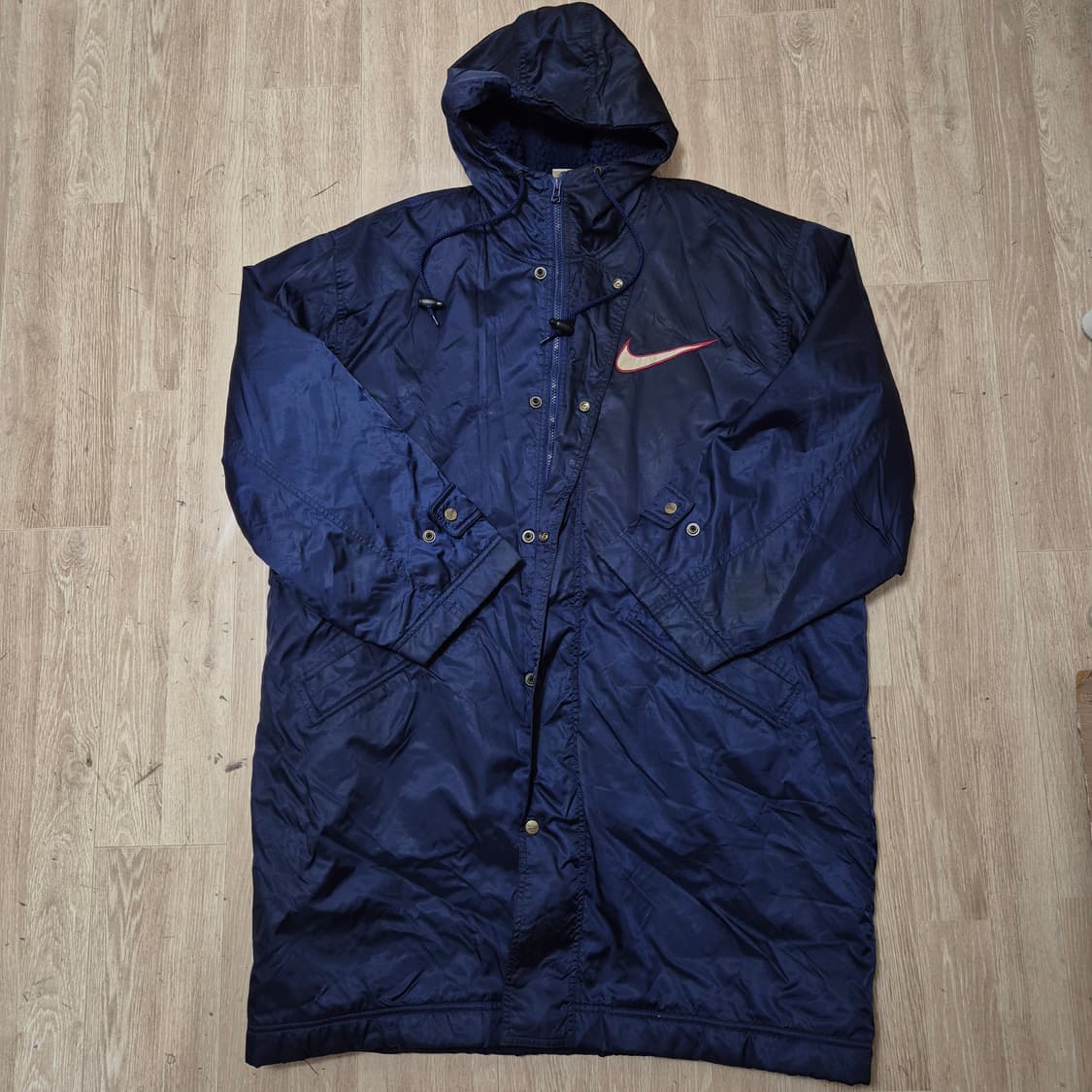 나이키 90s 올드스쿨 빅로고 돕바 롱패딩 L(100) 상품이미지1