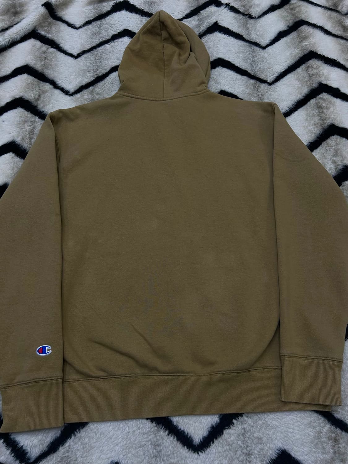 [2XL]챔피온 로고oz 클래식 후드집업/기모/옅은브라운 상품이미지4