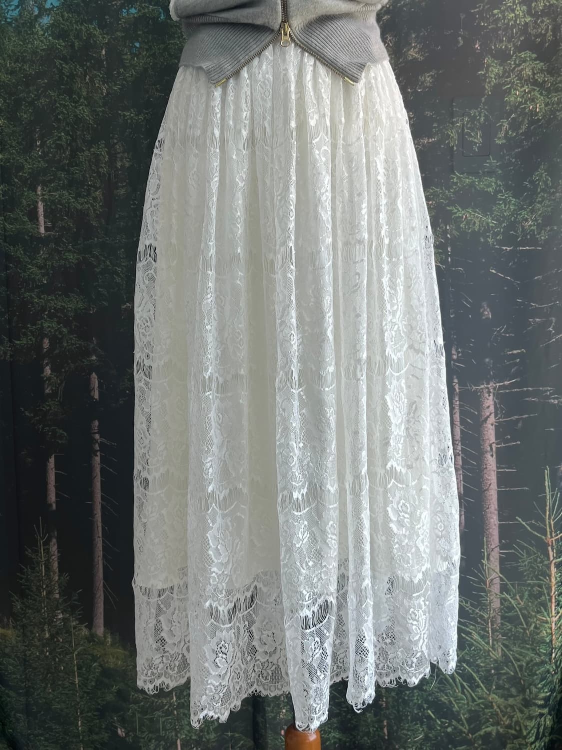 vintage laced long skirt 상품이미지9