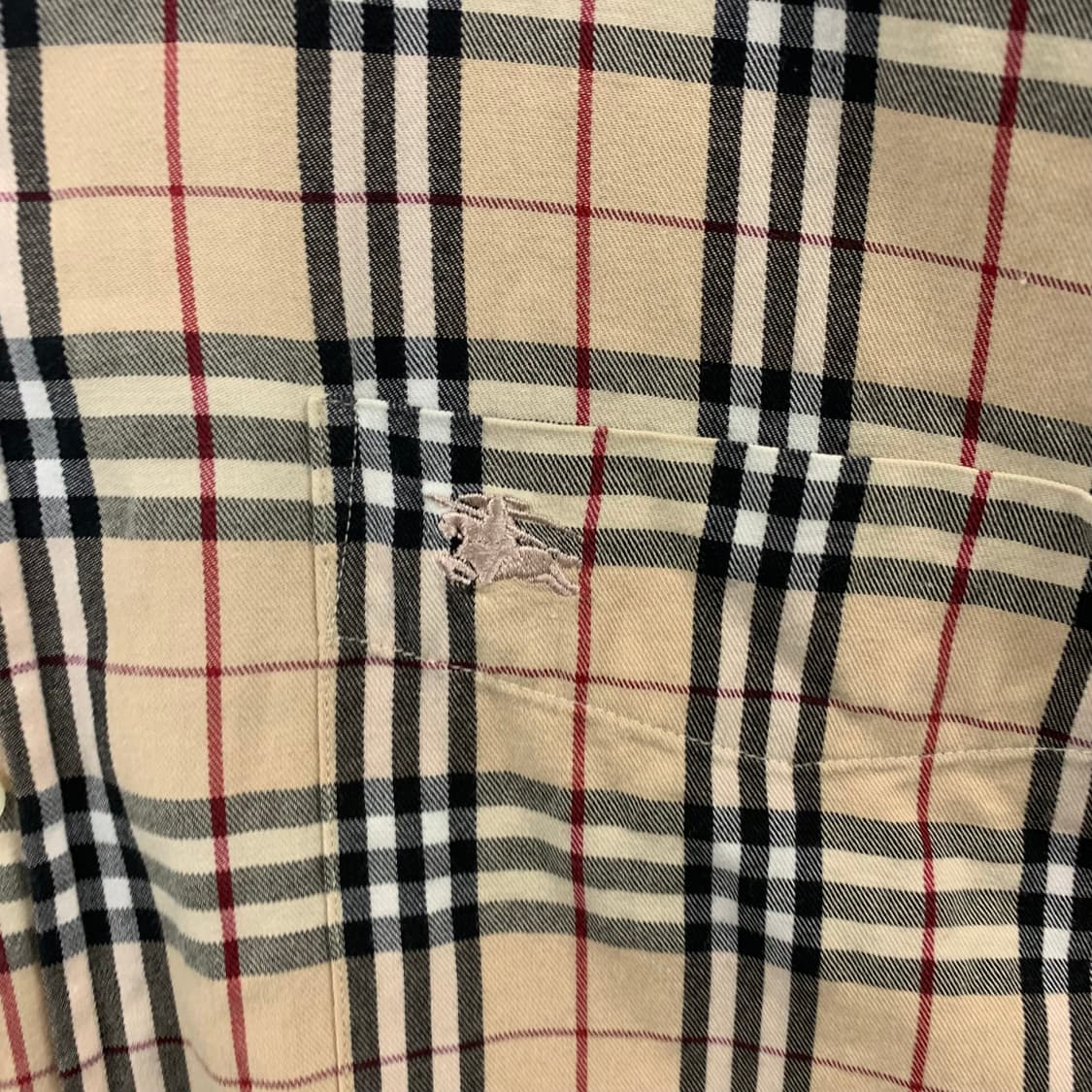 버버리 포켓 자수로고 노바체크 셔츠 상품이미지4