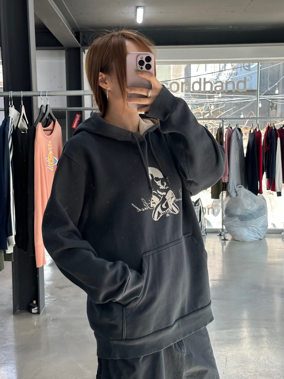 나이키 스컬로고 후드티 상품이미지3