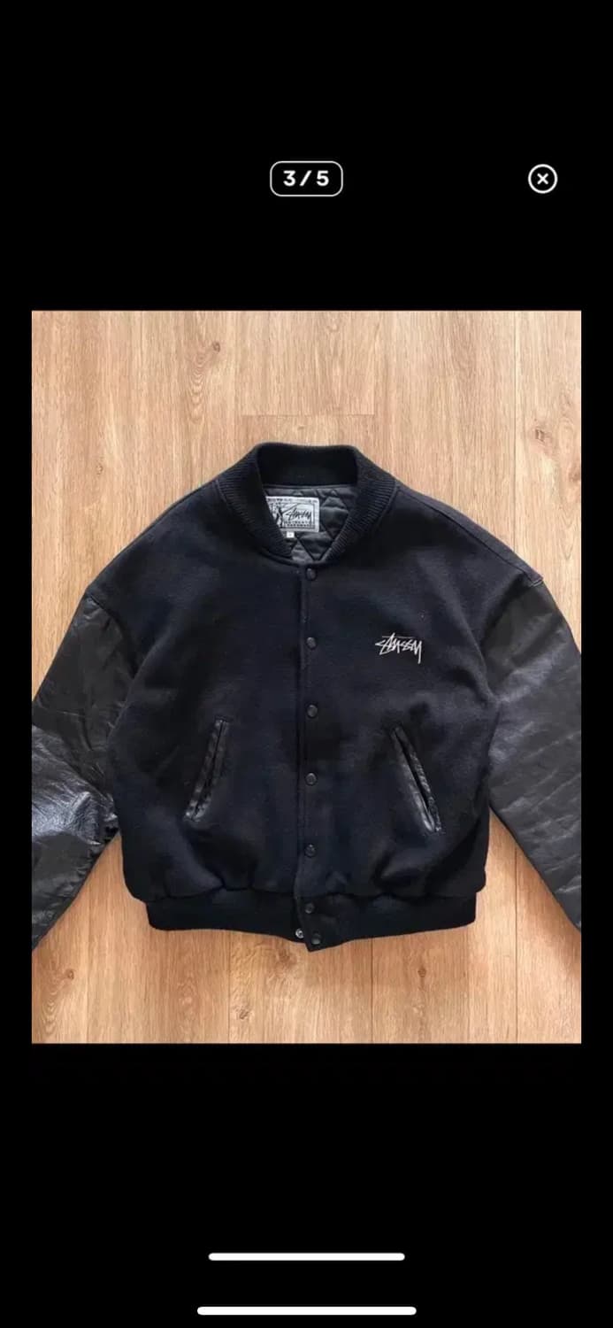 5일 마지막 할인) 80s Made USA 스투시 홈보이 빈티지바시티자켓 상품이미지4