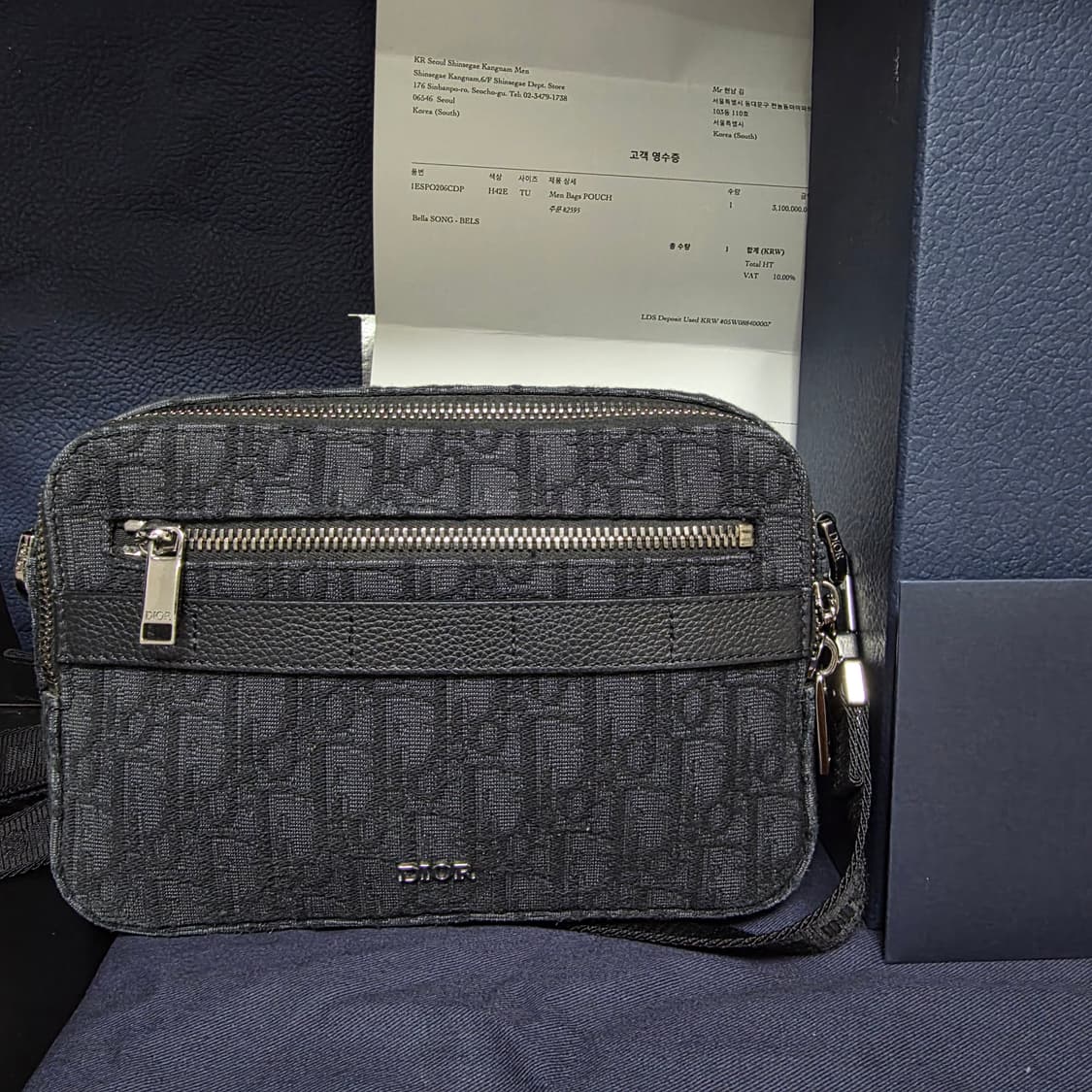 {클로젯}[풀구성/인보이스]디올 사파리 메신저백 블랙 상품이미지1