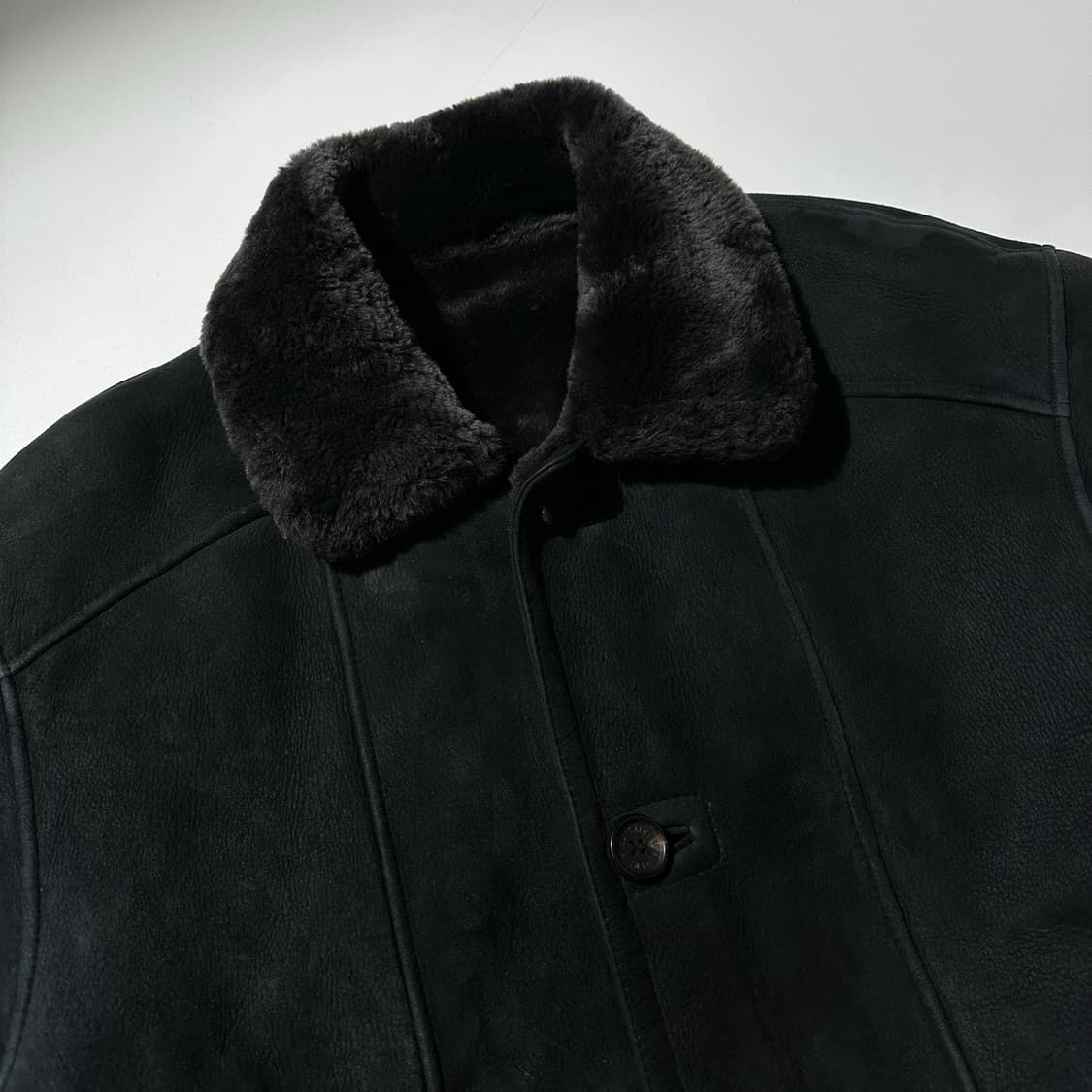 입생로랑 램스킨 시어링 무스탕 싱글 자켓 상품이미지4