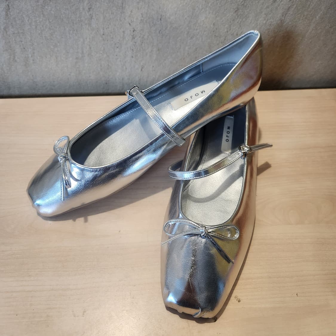 ✨실버 메리제인 플랫·250 / 샤이닝 포인트 데일리슈즈
 상품이미지8