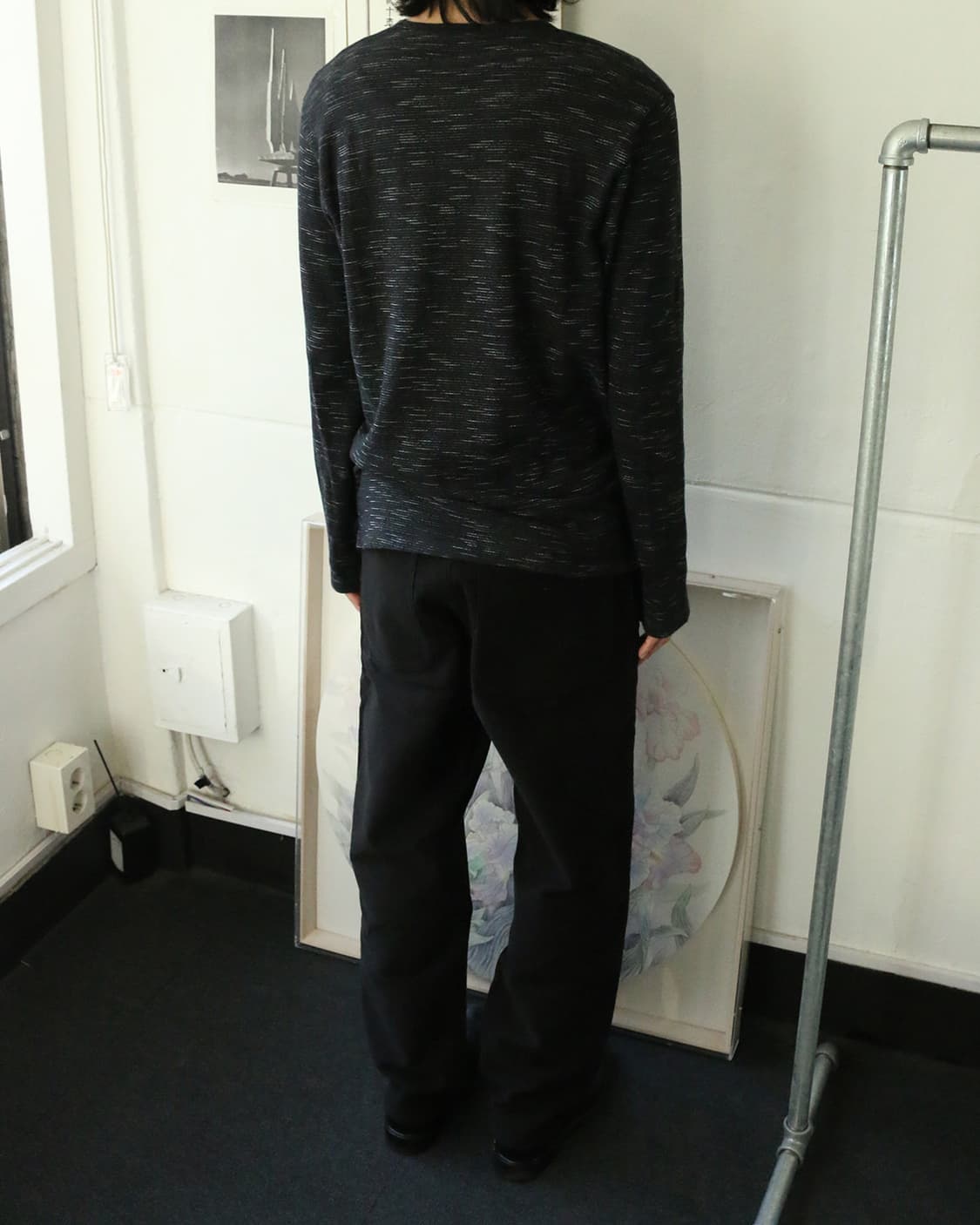 꼼데 가르송 옴므 플러스 블랙 코튼 팬츠 상품이미지2