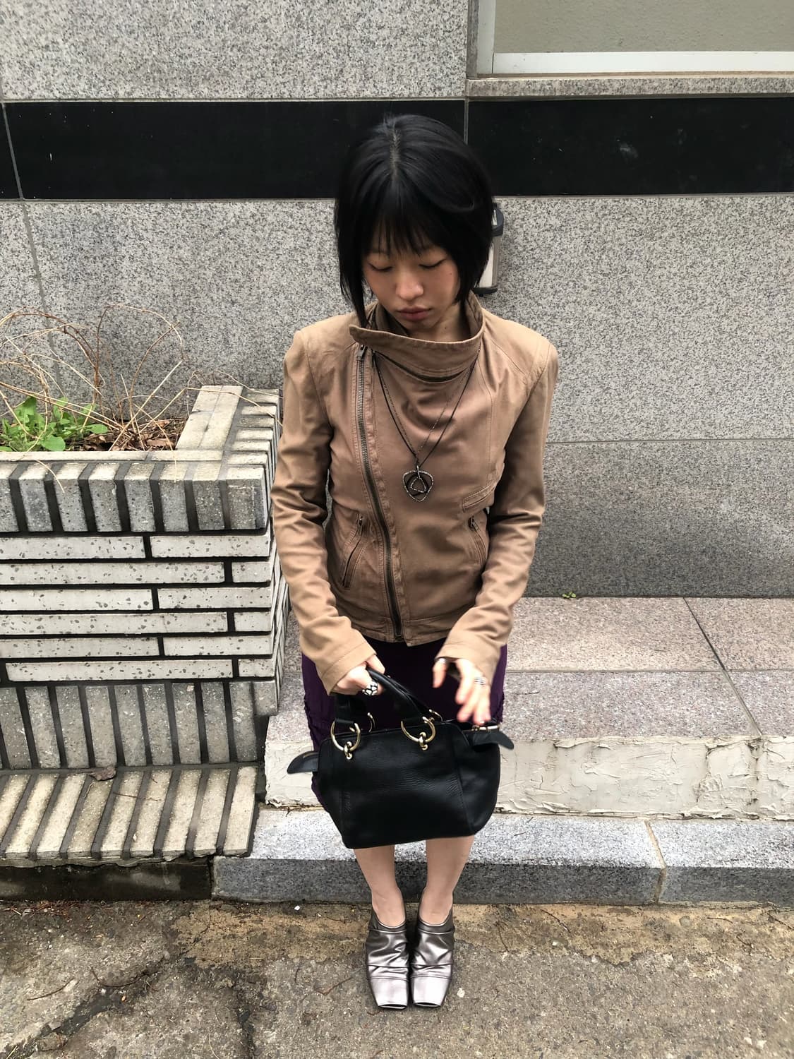 System goat leather rider jacket  상품이미지2