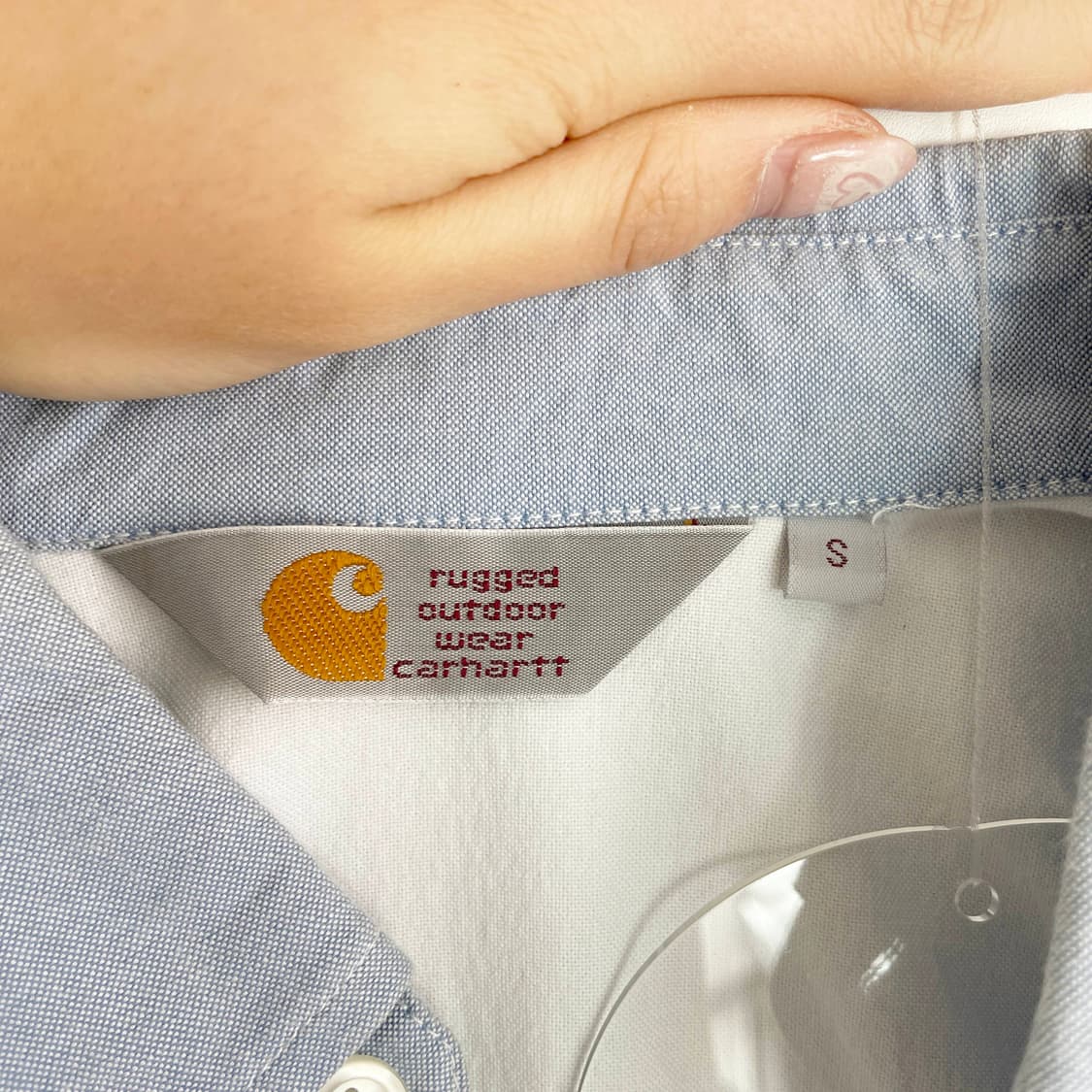 D2 칼하트 WIP 앤더슨 원포켓 배색 셔츠 S사이즈 상품이미지4