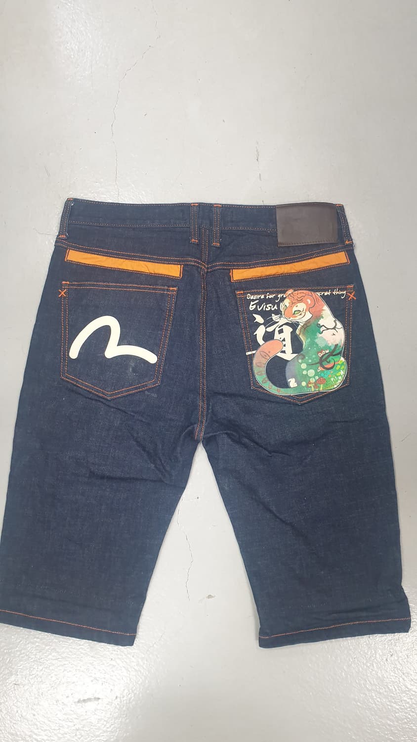 EVISU 에비수 호랑이자수 머메이드 반바지 32 상품이미지1