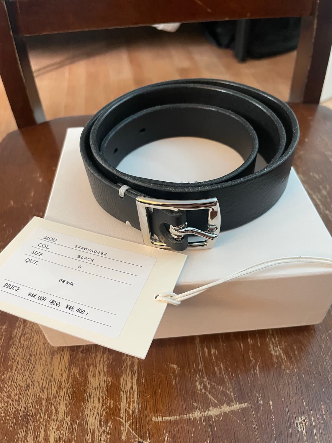 cantate ribbon belt 블랙 칸타테 벨트 상품이미지4