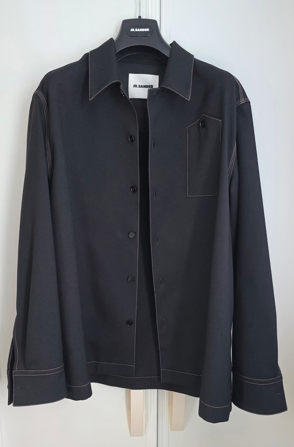 질샌더 Jil Sander 스티치 셔츠 Black 상품이미지2