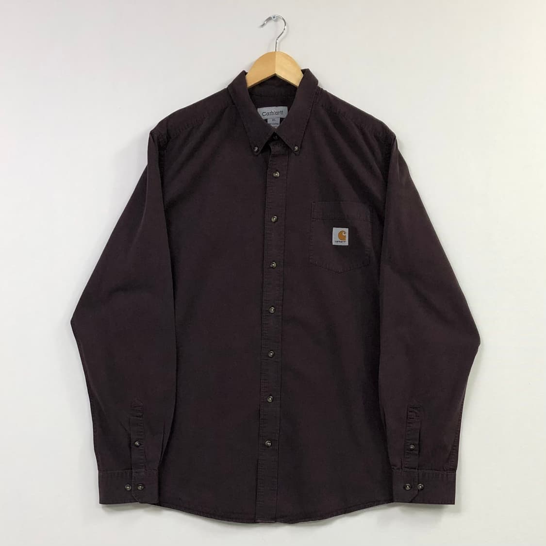 XL 칼하트 버건디 워크 셔츠 상품이미지2