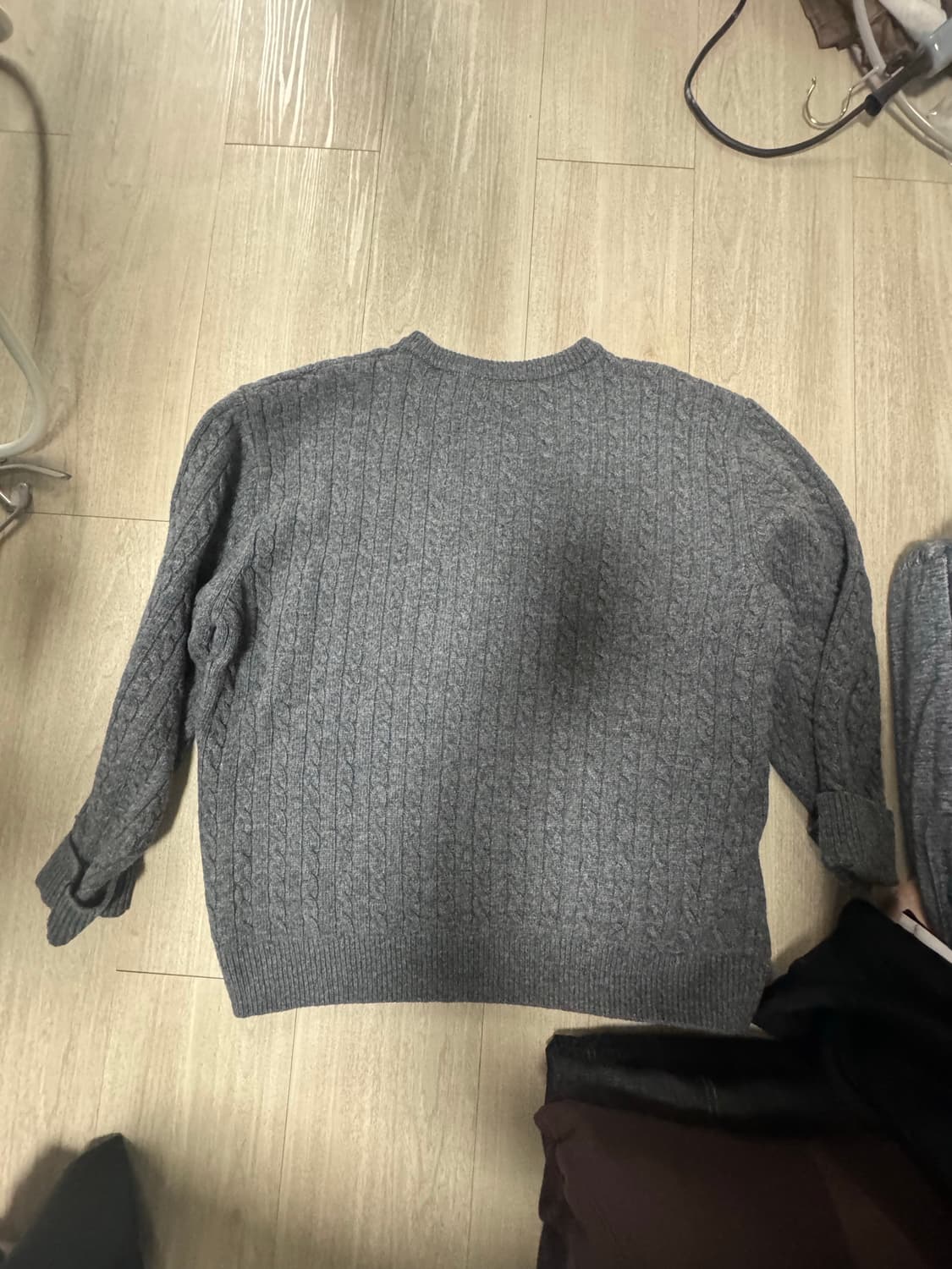[Mmlg] CABLE KNIT (CHARCOAL) l사이즈 상품이미지3