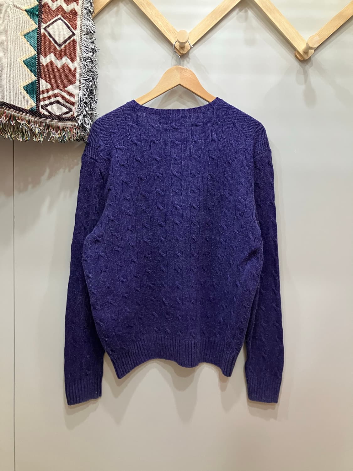 polo 폴로 랄프로렌 퍼플 케이블 니트 상품이미지2